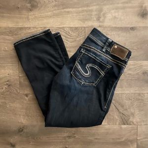 Silver capri jeans size 31